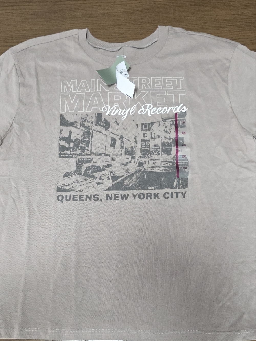 Cream Graphic Men’s Shirt - Picture 2 of 4